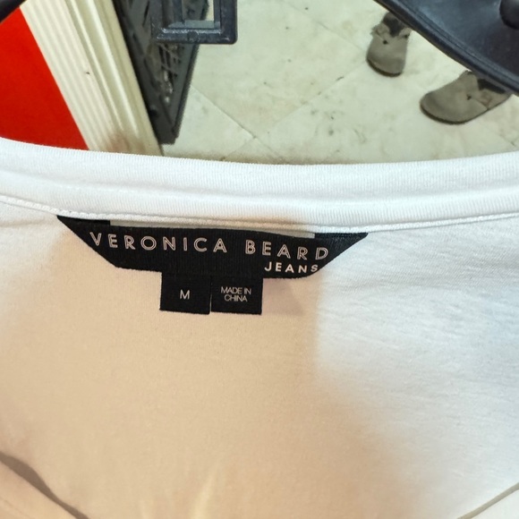 Veronica Beard White Maxi Dress with Lace Hem. Size Mefium - Picture 5 of 5